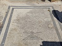 Mosaic with the symbol of the Punic–Phoenician goddess Tanit