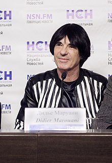 Marouani in Moscow, Russia in 2019