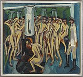 Ernst Ludwig Kirchner, The Soldier Bath, 1915