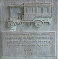Denkmal erste Omnibuslinie in Wendeburg (Detail)