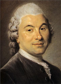 François Véron Duverger de Forbonnais (1722–1800). Gemälde von Maurice Quentin de La Tour