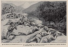 Abbildung zur Schlacht bei Sandfontein aus dem Buch „Der Krieg 1914–19 in Wort und Bild“