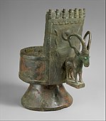 Incense burner; mid-1st millennium BC; bronze; height: 27.6 cm, width: 23.7 cm; depth: 23.3 cm; from Southwestern Arabia; Metropolitan Museum of Art
