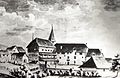 Johanniterhaus um 1650, von Norden