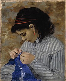 Pierre-Auguste Renoir, Lise Sewing, 1866