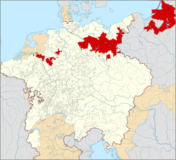 Brandenburg-Prussia within and outside of the Holy Roman Empire (1618)