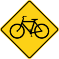 W11-2 Bicycles ahead