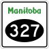 Provincial Road 327 marker