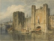 J. M. W. Turner - Watercolour of Newport Castle, 1796