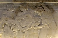 The sacrifice of Polyxena on the eponymous sarcophagus (detail).