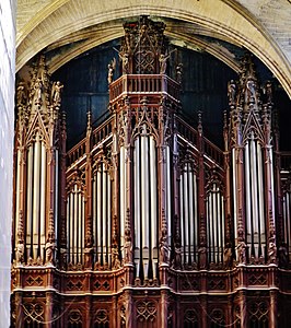 Detail of the organ decoration