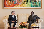 Secretary Blinken with Ivorian President Alassane Ouattara in Abidjan, Côte d’Ivoire, January 2024
