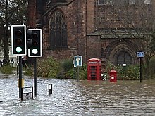 Flooding in Abbey Foregate in 2000