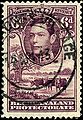 Image 40A postage stamp circa 1943, the postmark reading "Gaborone's Village" (from Gaborone)
