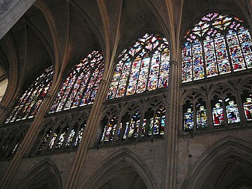 16th-century windows in Nave at Troyes Cathedral