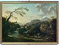 Hans de Jode 1657 - Landscape with waterfall - Castelvecchio Verona, stolen 2015