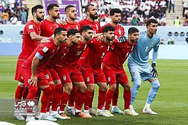Iran men's team in the 2022 FIFA World Cup