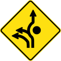 (MR-WDAD-17) Roundabout Directional Lanes (used in Western Australia)