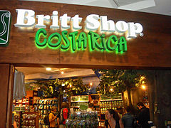 Café Britt storefront.