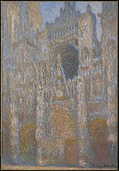 Claude Monet, Rouen Cathedral, the Façade in Sunlight, c. 1892–94, oil on canvas. Acquired in memory of Anne Strang Baxter [2] Archived February 16, 2021, at the Wayback Machine