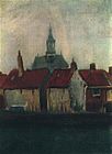 Cluster of Old Houses with the New Church in The Hague 1882 Private collection (F204)