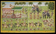 Court amusements and ceremonies. Myanmar, 19th century