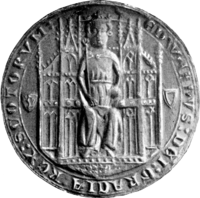 A monochromatic impression of Balliol's royal seal
