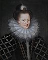 Countess Emilia of Nassau, Mauritia Eleonora's mother. Portrait by Daniël van den Queborn, 1590–1595. Collection of the Geschiedkundige Vereniging Oranje-Nassau, Het Loo Palace, Apeldoorn.