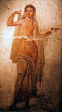 Hermaphroditus. Wall painting from Herculaneum. 1 CE – 50 CE