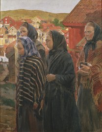 Fishermen's Wives Returning from Church