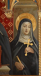 Right panel of triptych depicting Giovanna Soderini
