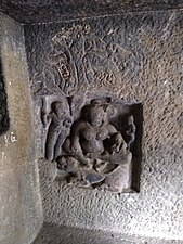 Cave 11, Relief of Ambika