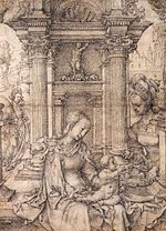 Drawing of Virgin and Child with Saints, c. 1511