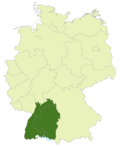 Gebiet der Oberliga Baden-Württemberg