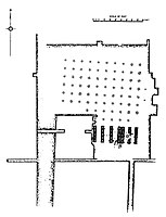 Plan of the 80-columns pillared hall
