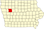 State map highlighting Sac County