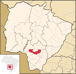 Location in Mato Grosso do Sul