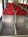 Seats on MetroRail train