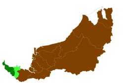 Location of Kuching District in Sarawak