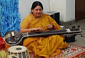 Indian tanpura resembles a sitar but has no frets