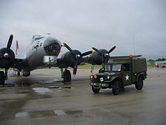 M37 in front of a B-17G operated by the Experimental Aircraft Association.[7]