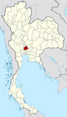 Map of Thailand highlighting Phra Nakhon Si Ayutthaya province