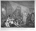 Image 12A Rake's Progress, Plate 8, 1735, and retouched by William Hogarth in 1763 by adding the Britannia emblem. (from Political cartoon)