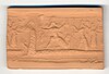 Neo-Assyrian cylinder seal impression from the eighth century BC identified by several sources as a possible depiction of the slaying of Tiamat from the Enûma Eliš