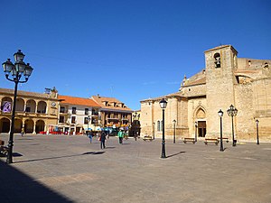 Town square in Villarrobledo