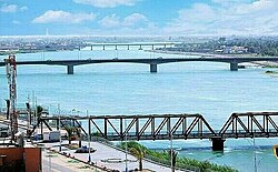 Bridges on the Euphrates River in Fallujah