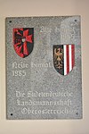 Gedenktafel für Sudetendeutsche