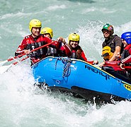 In rafting, wetsuits protect against the cold and cuts and abrasion from collision with rocks after falling off