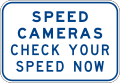 (G6-254) Speed Cameras Check Your Speed Now (used in New South Wales)
