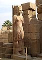 Colossal statue of Amunet erected by Tutankhamun in Karnak